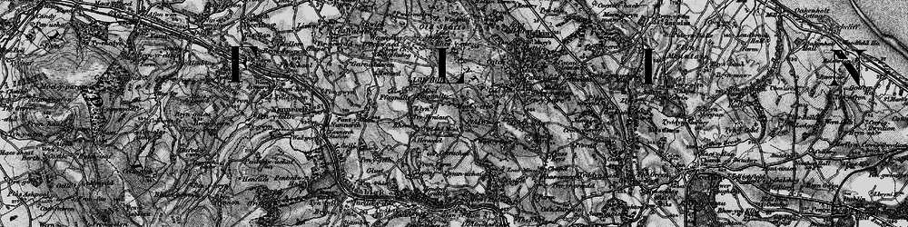Old map of Moel-y-crio in 1896