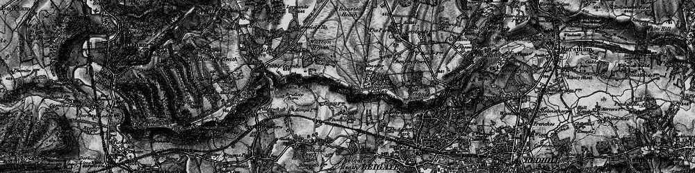 Old map of Buckland Hills in 1896