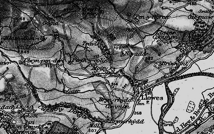 Old map of Moity in 1896