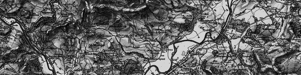 Old map of Bryn-y-garth in 1896