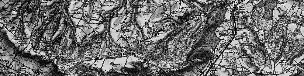 Old map of Molash in 1895