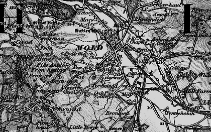 Old map of Mold in 1897