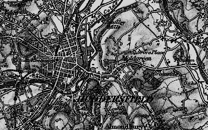 Old map of Moldgreen in 1896