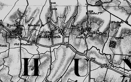 Old map of Molesworth in 1898