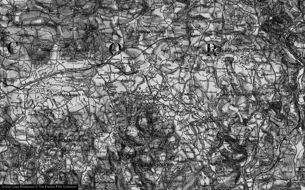 Old Map of Molinnis, 1895 in 1895