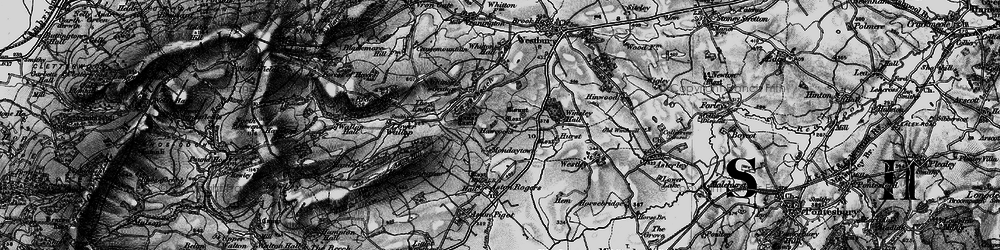 Old map of Mondaytown in 1899