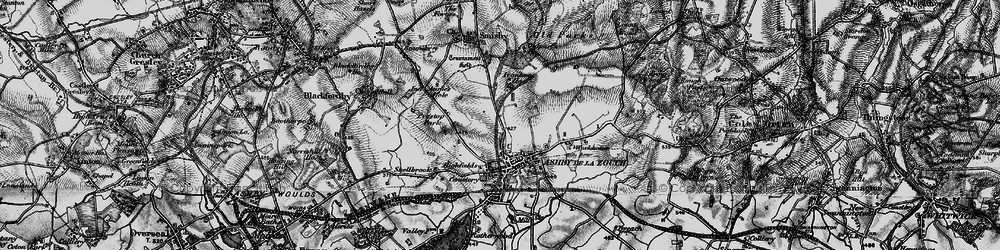 Old map of Money Hill in 1895
