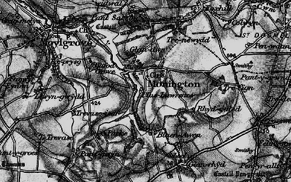 Old map of Monington in 1898