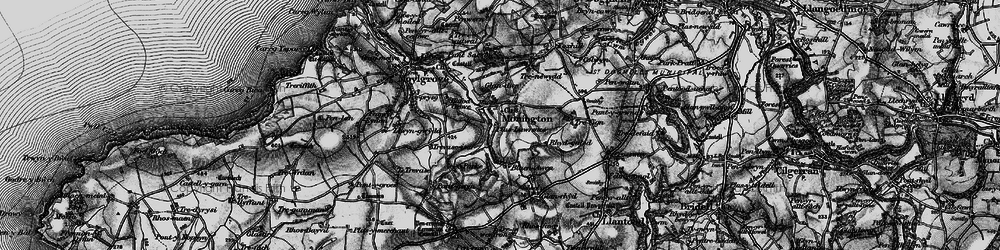Old map of Monington in 1898