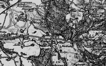 Old map of Monk's Heath in 1896