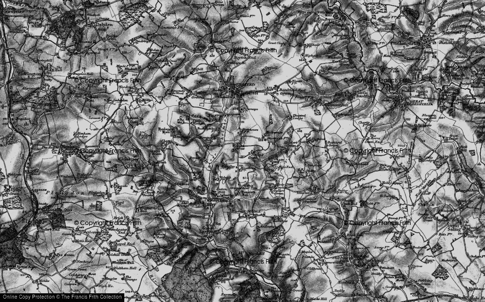 Old Map of Monk Street, 1895 in 1895