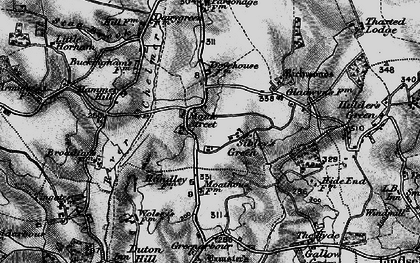 Old map of Monk Street in 1895