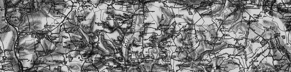 Old map of Monk Street in 1895