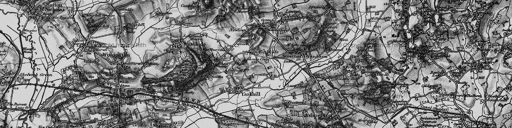 Old map of Monkhide in 1898