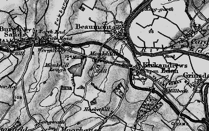 Old map of Wormanby in 1897