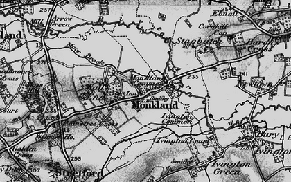 Old map of Monkland in 1899
