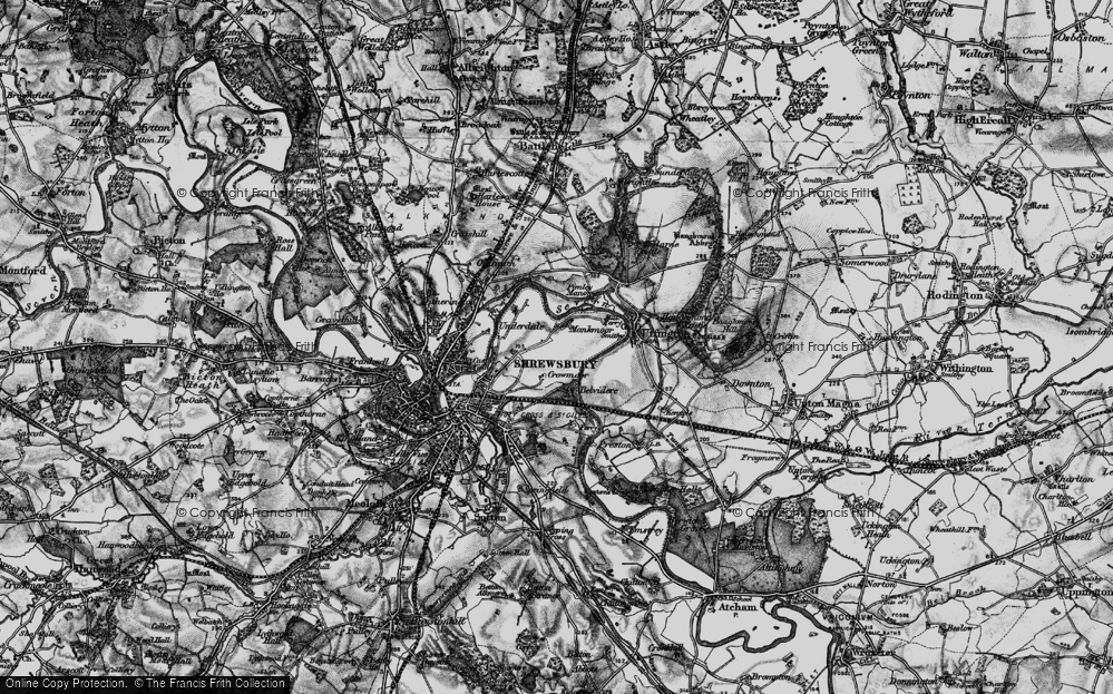 Old Maps Of Monkmoor, Shropshire - Francis Frith