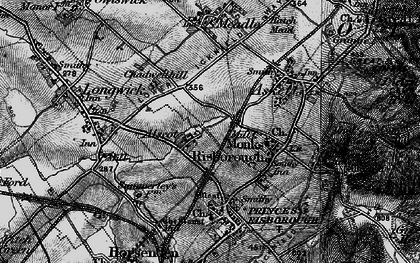 Old map of Monks Risborough in 1895