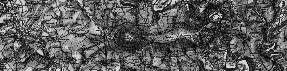 Old map of Monkscross in 1896