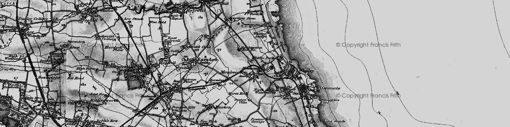 Old map of Monkseaton in 1897