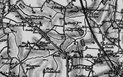 Old map of Monkspath in 1899