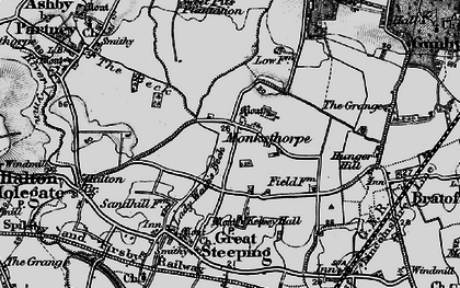 Old map of Monksthorpe in 1899