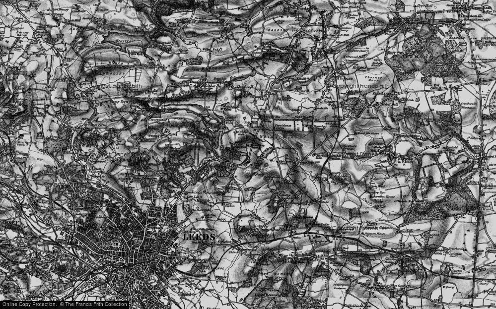 Old Map of Monkswood, 1898 in 1898