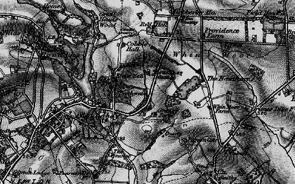 Old map of Monkswood in 1898