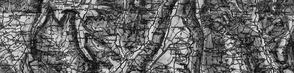 Old map of Monkton in 1898