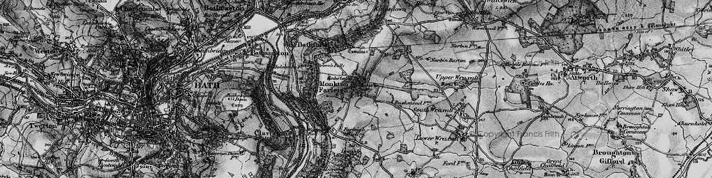 Old map of Monkton Farleigh in 1898