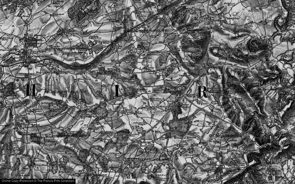 Old Map of Monkwood, 1895 in 1895