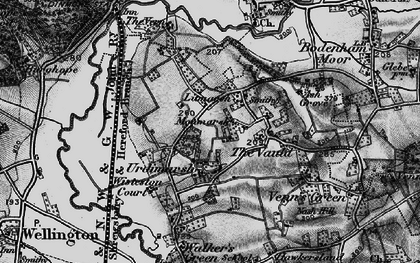 Old map of Monmarsh in 1898