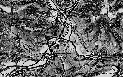 Old map of Monmouth Cap in 1896