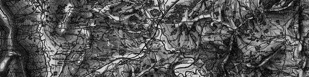 Old map of Monmouth Cap in 1896
