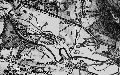 Old map of Monnington on Wye in 1898