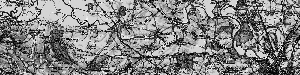Old map of Montford in 1899
