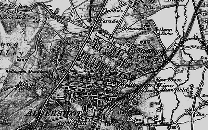 Old map of Bat's Hogsty in 1895