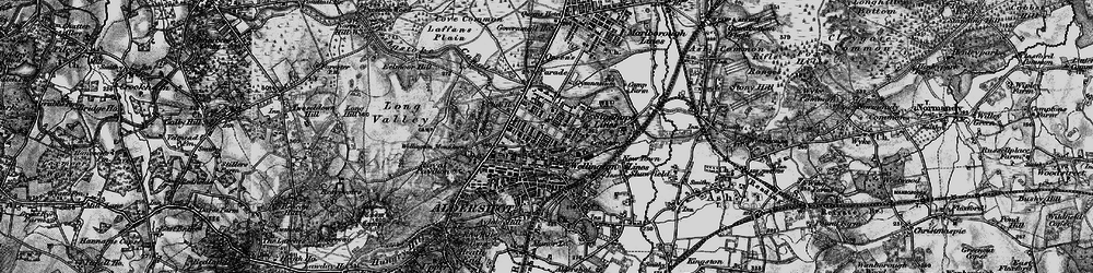 Old map of Bat's Hogsty in 1895