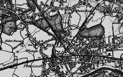 Old map of Monton in 1896