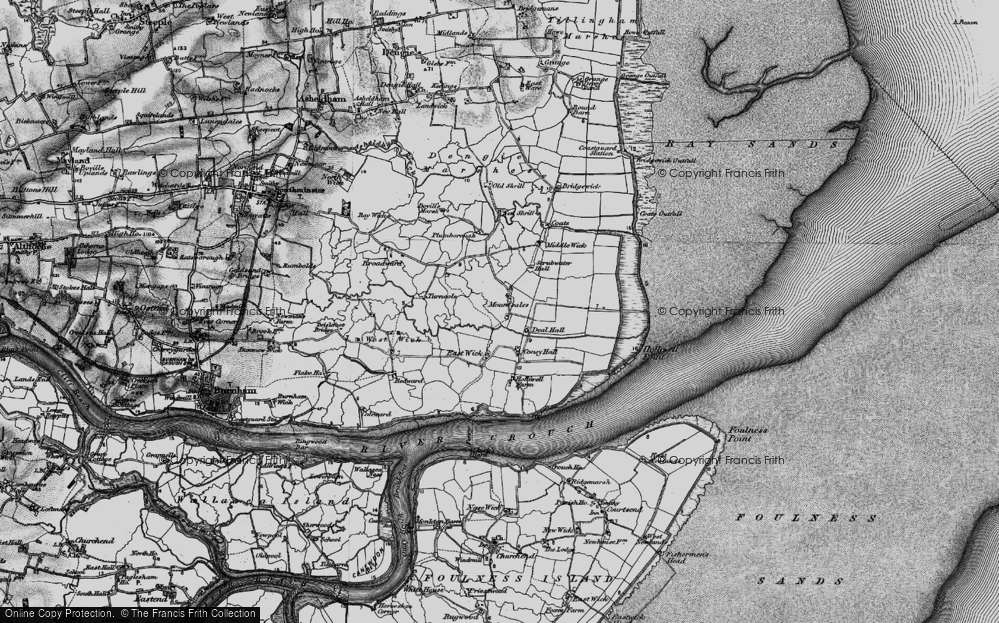 Old Map of Montsale, 1895 in 1895