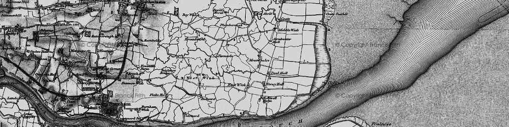 Old map of Montsale in 1895