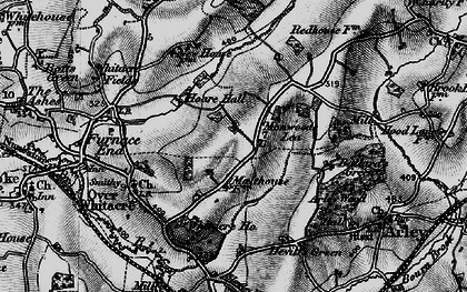 Old map of Monwode Lea in 1899