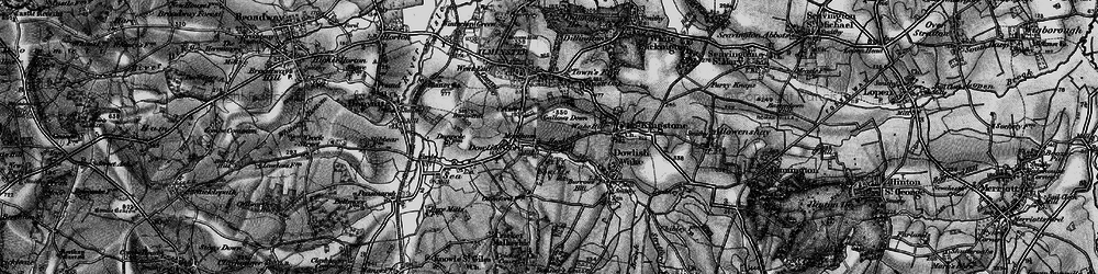 Old map of Moolham in 1898