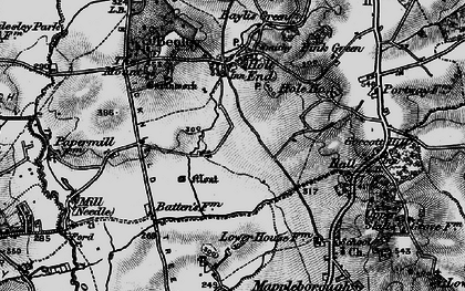 Old map of Moon's Moat in 1898