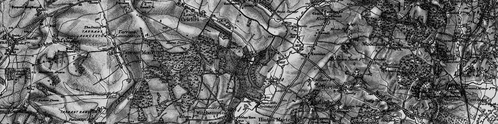 Old map of Crichel Ho in 1895