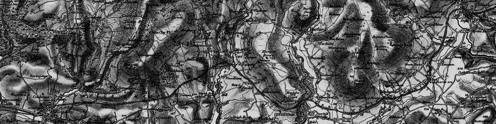 Old map of Moor Cross in 1898