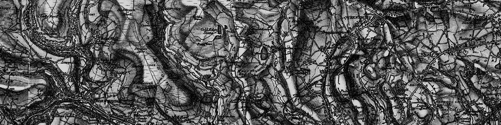 Old map of Moor End in 1896
