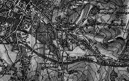 Old map of Moor End in 1896