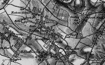 Old map of Moor End in 1896