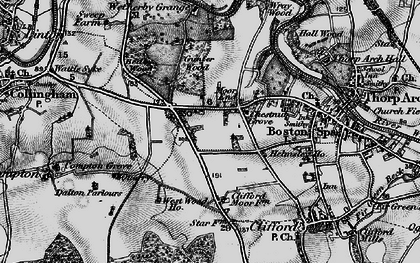 Old map of Wetherby Grange in 1898